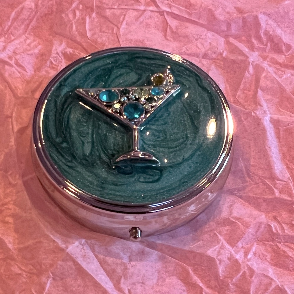 Round Decorative Pill Case/Box